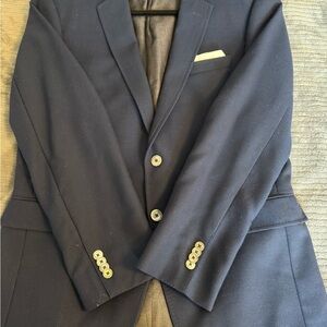 Hugo Boss Dark Blue Blazer with Light Buttons